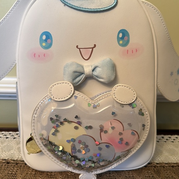 NWT Her Universe Cinnamoroll Balloon Mini Backpack with Sequins - Picture 12 of 16